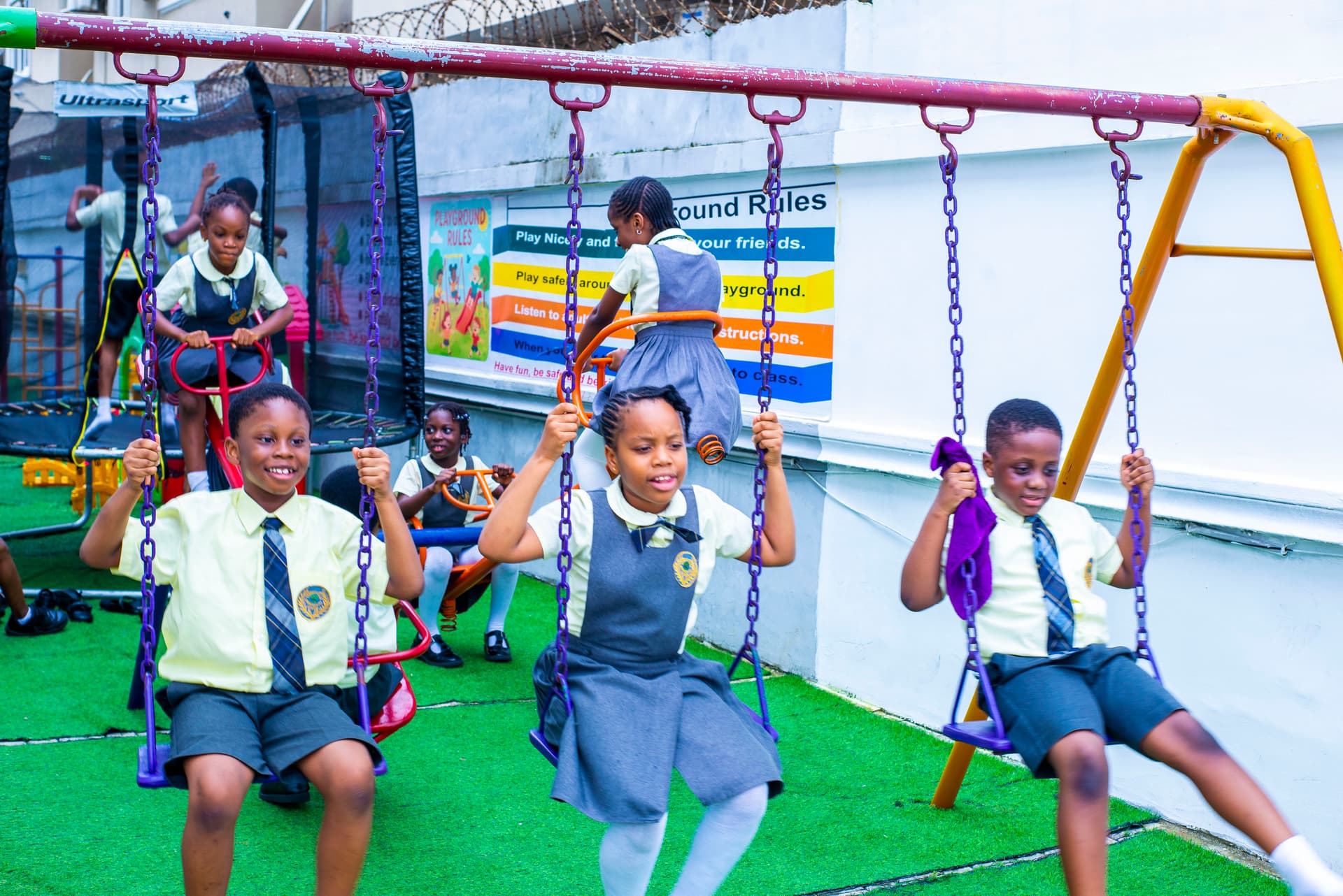 Happy children learning at Tenderville